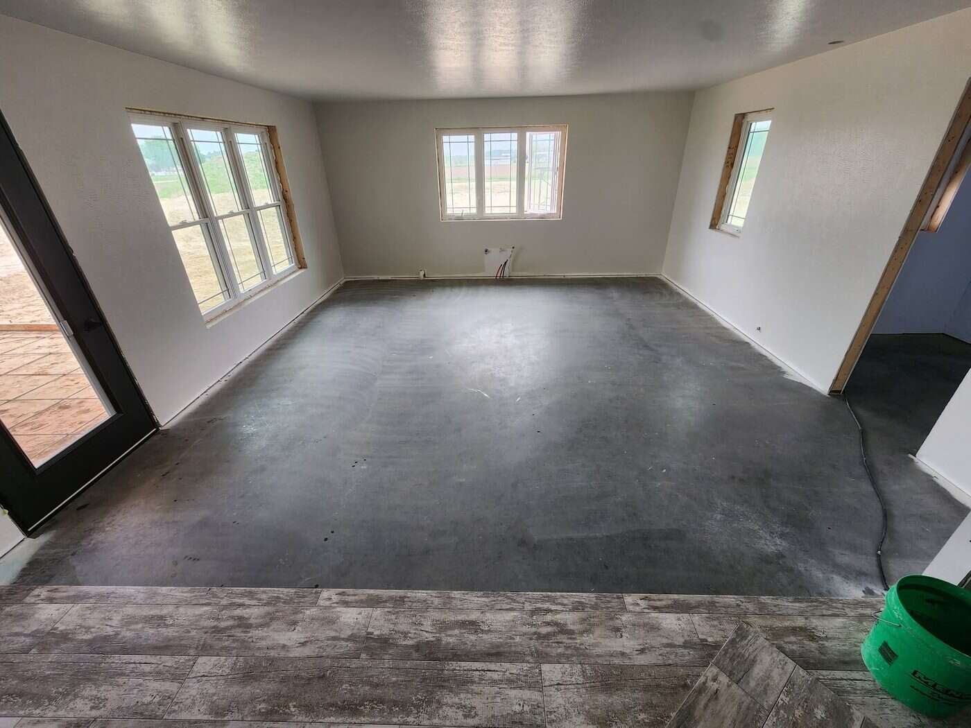 Home flooring before install