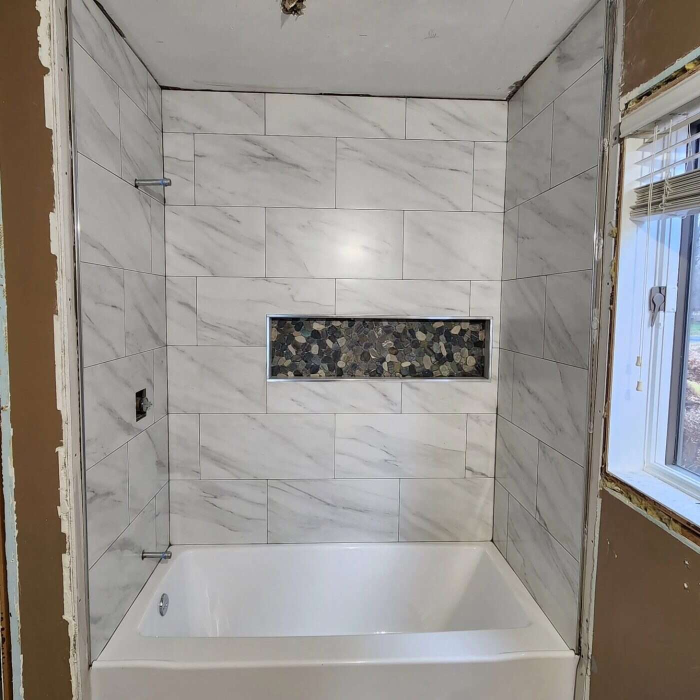 Tub and shower after remodel
