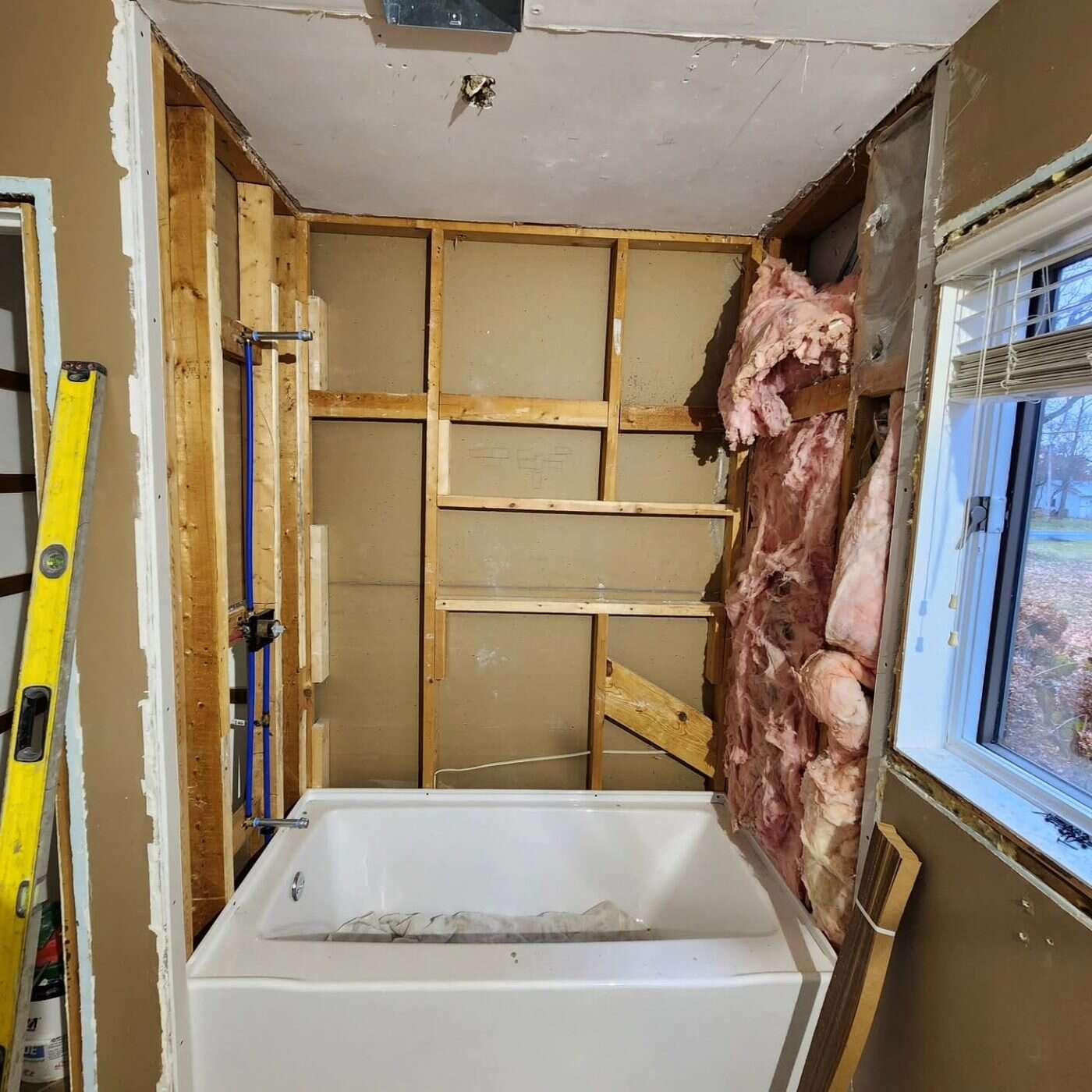 Tub and shower before remodel